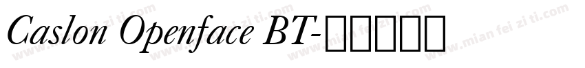 Caslon Openface BT字体转换